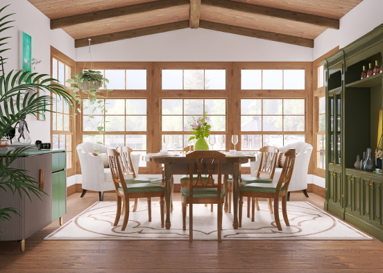 Country dining  Design Rendering