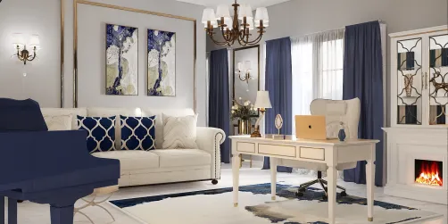 Neo-classical home office