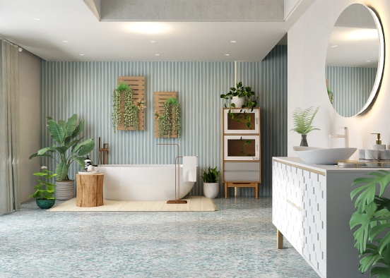 Boho Bath 🌿 Design Rendering