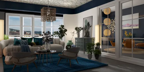 🩵🩵Blue Living Room🩵🩵