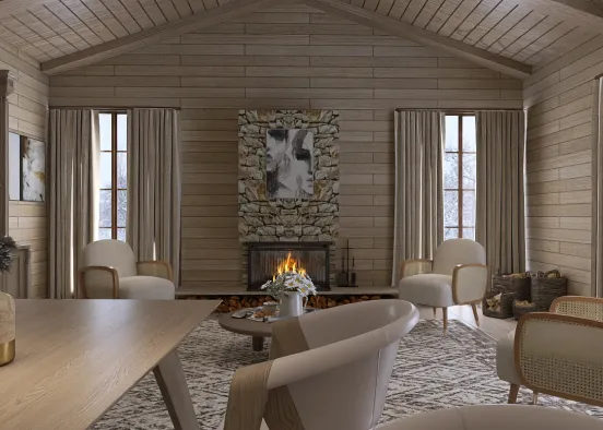 # Chalet in the Alps Renderização de Design