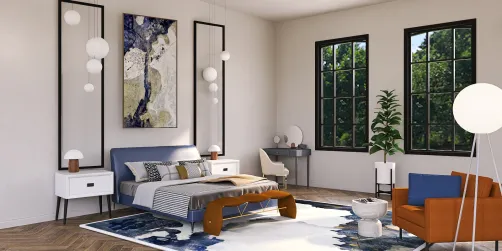 indigo bedroom 