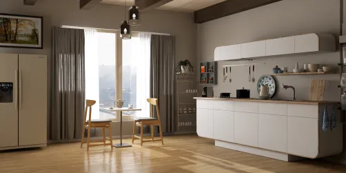New Rustic kitchen.