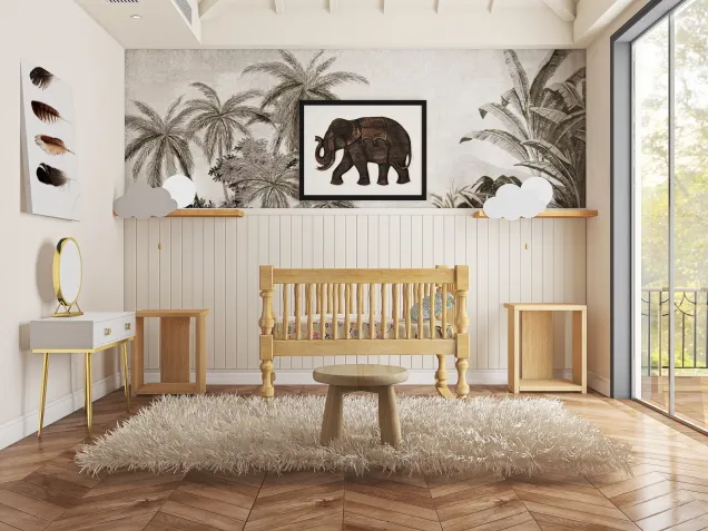 Costal Baby Bedroom 🌴