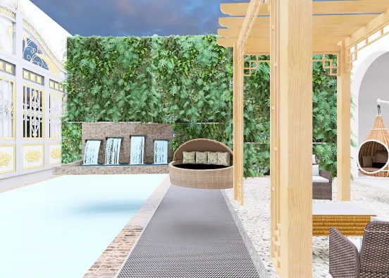 # Swimming pool  Визуализация дизайна