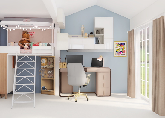 Children's bedroom Design Rendering