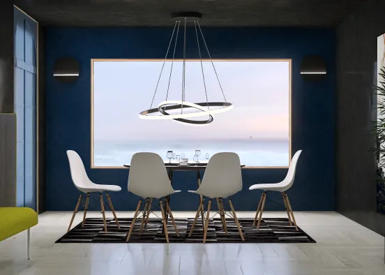 Lux Dining Area Design Rendering