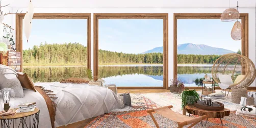 Rustic Bedroom View 