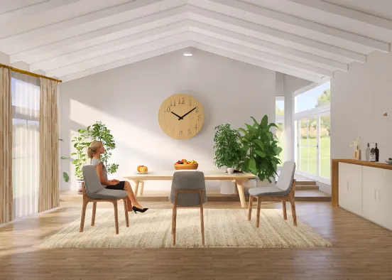 dining room, for the best thing…FOOD! Design Rendering