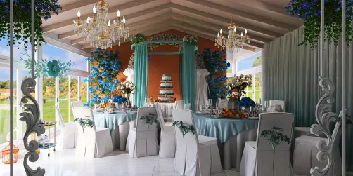 Teal & Orange Wedding ! 