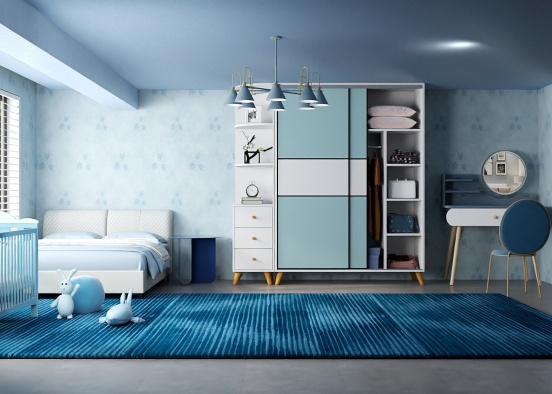 blue room 💙  Design Rendering