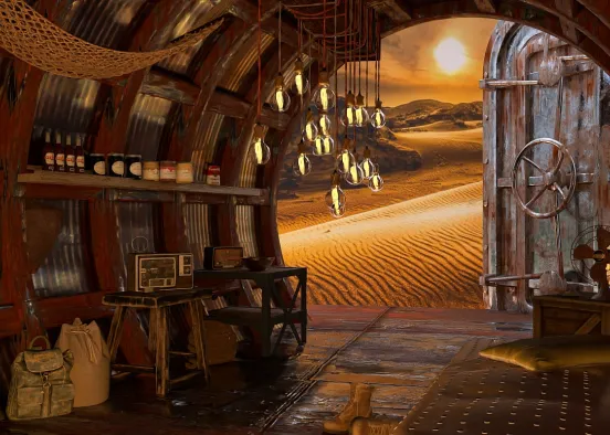 Dune Fallout Shelter Design Rendering