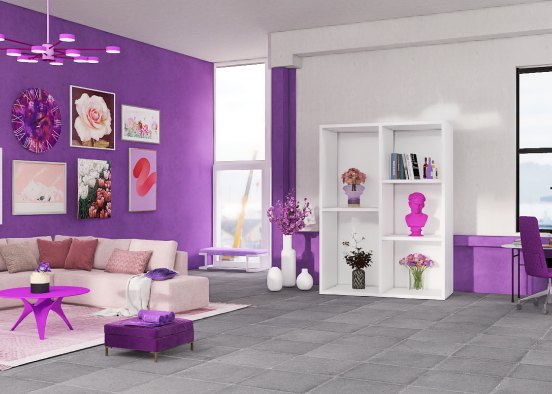 purple with a touch of pink Design Rendering