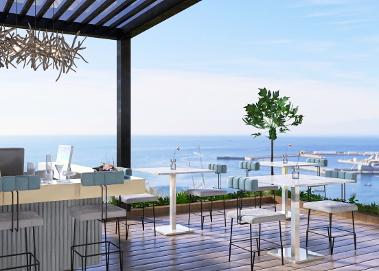 Rooftop Bar “Serenity” Design Rendering