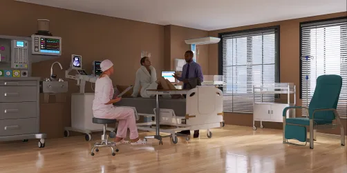 maternity hospital room