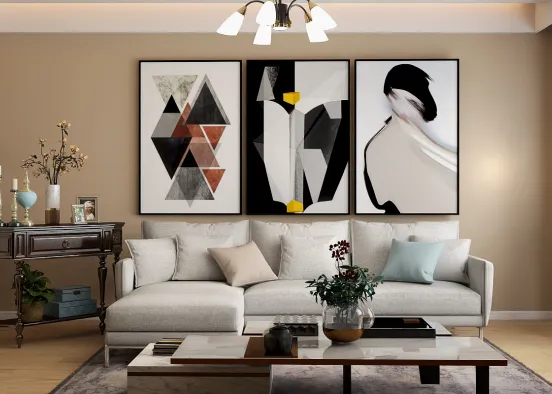 # Living Room Renderização de Design