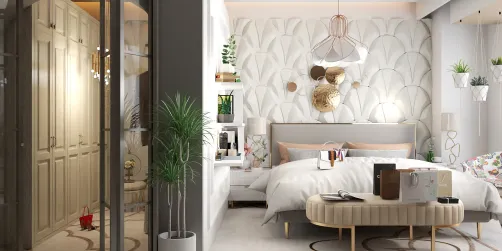 Dressing room and bedroom 🥰