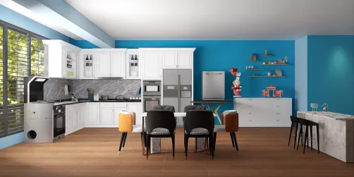 An simple looking kitchen for mordern people...