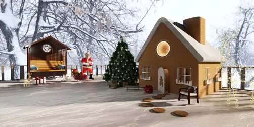 A Simple Gingerbread Yard