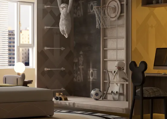 # Habitación infantil Визуализация дизайна