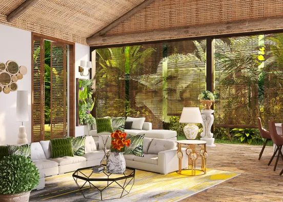 Breezy Tropical Villa Design Rendering