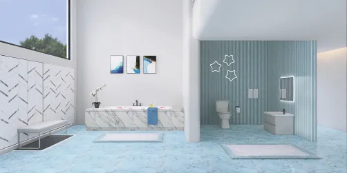 Blue Bathroom
