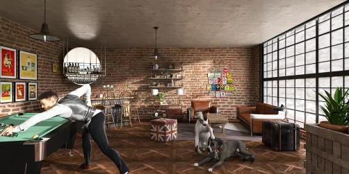 Industrial Loft Bachelors Pad