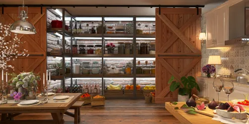 The kitchen’s heart glows with warmth and life.⭐

