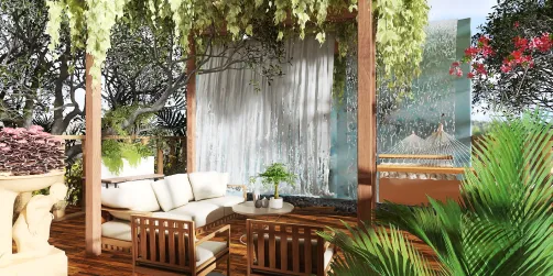 Backyard at the mountain house 