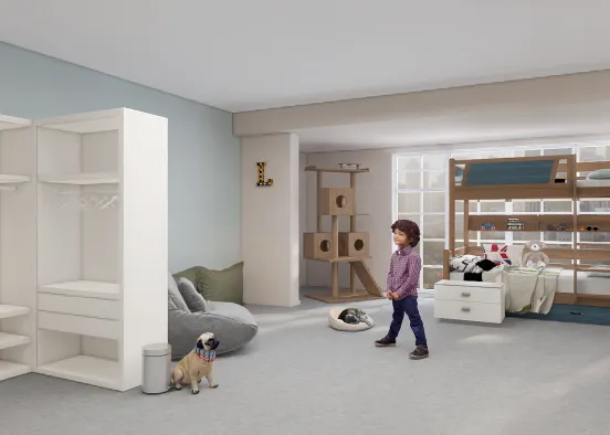 Levi’s new (2nd) room! (Now 5 years) Design Rendering