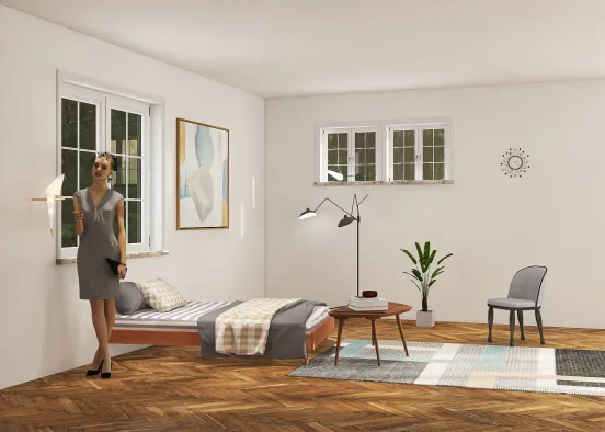 The bedroom of a single mom Design Rendering