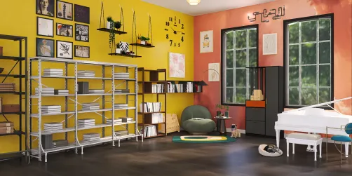 A bright book corner