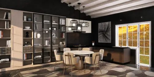 Dining room for a family
