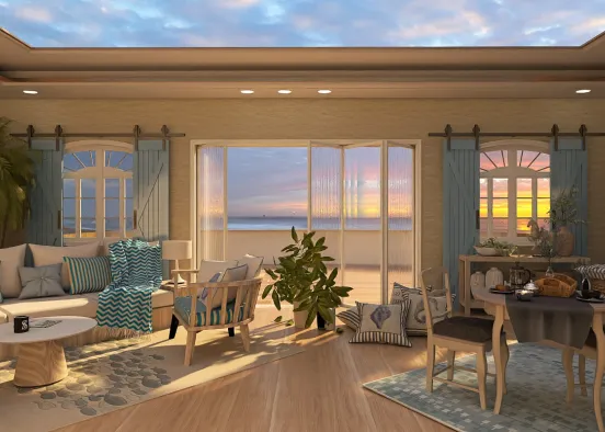 # SEGUNDA RESIDENCIA EN LA PLAYA 🌞🌊🐚🦑🐠🐡 Renderização de Design