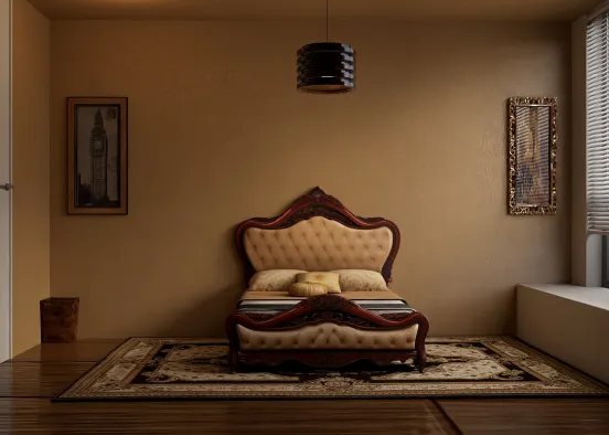Arabian bedroom  Design Rendering