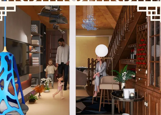 # A wonderful (entrance) Corridor ☺️ Renderização de Design