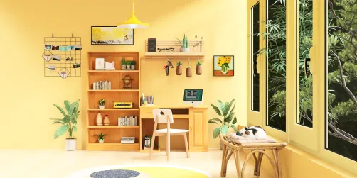 Home office with natural vibes 🌱