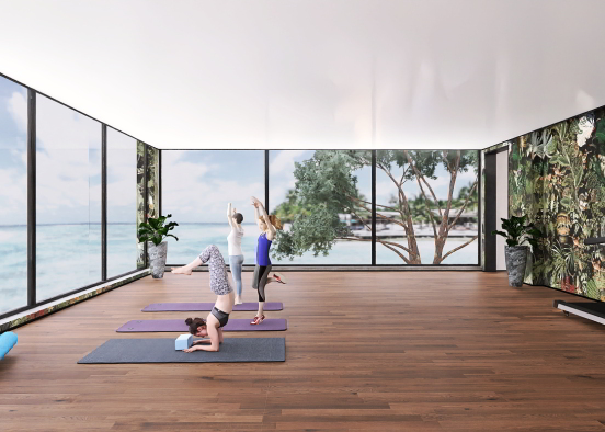 Just morning and yoga 😌  Design Rendering