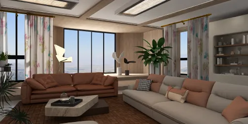 Living room in soft natural colors.  ◽  Вітальня у м'яких природніх тонах. 