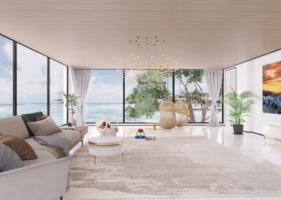 family beach house  Design Rendering