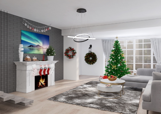 ✨❤️🤍🎁🎄🎅 Christmas House 🎅🎄🎁🤍❤️✨ Design Rendering