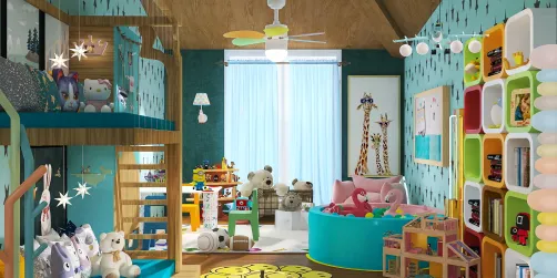 Playroom with sleep area 😂🤣
