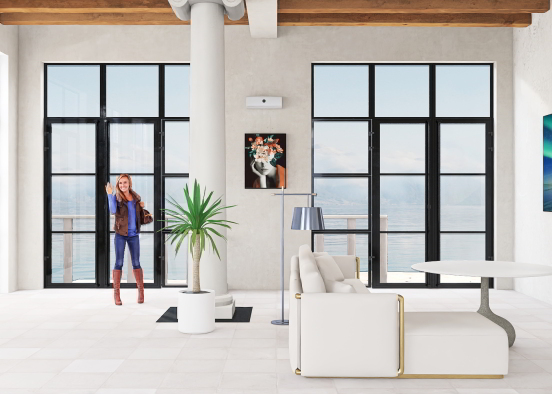 Ben’s Modern Living Room Design Rendering