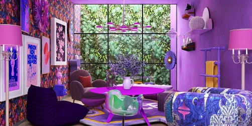 Purple conference room