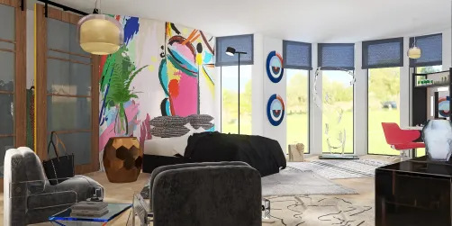 modern teen bedroom