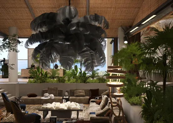# Beach House Garden Renderização de Design