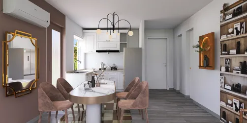 Kitchen, Dining and Living room 👍