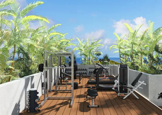 # ￼ A place dedicated to sports and on the roof Renderização de Design