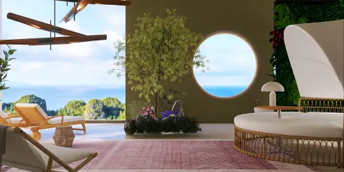 Outdoor garden oasis 