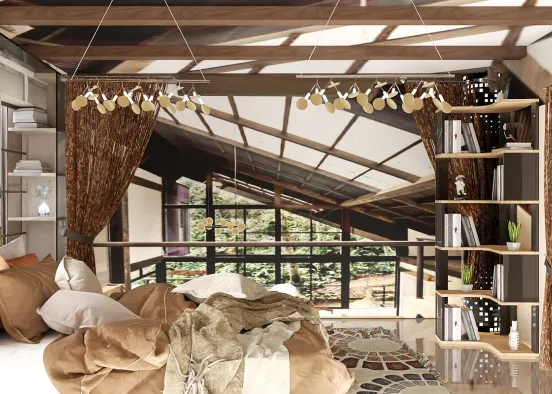 # LOFT BEDROOM Renderização de Design
